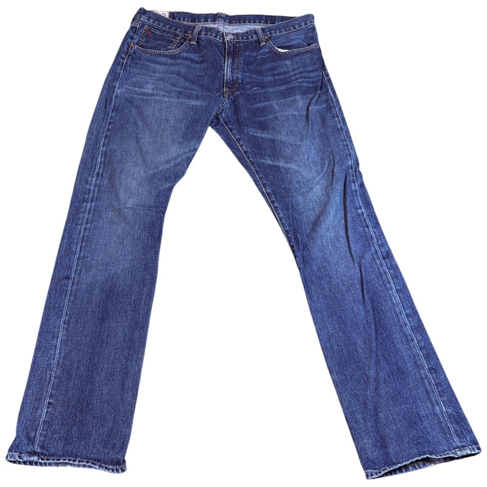 Polo Ralph Lauren Original‎ Jeans Mens 36x34 (37x33.5) Blue Denim Straight Leg
